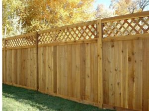 attractive custom wood fencing