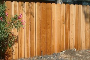 wood privacy fence dog ear